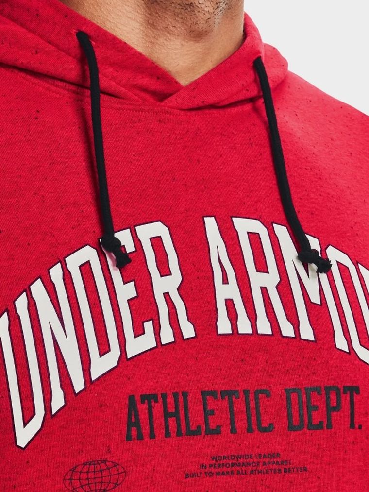 Bluza męska z kapturem, czerwona, Under Armour