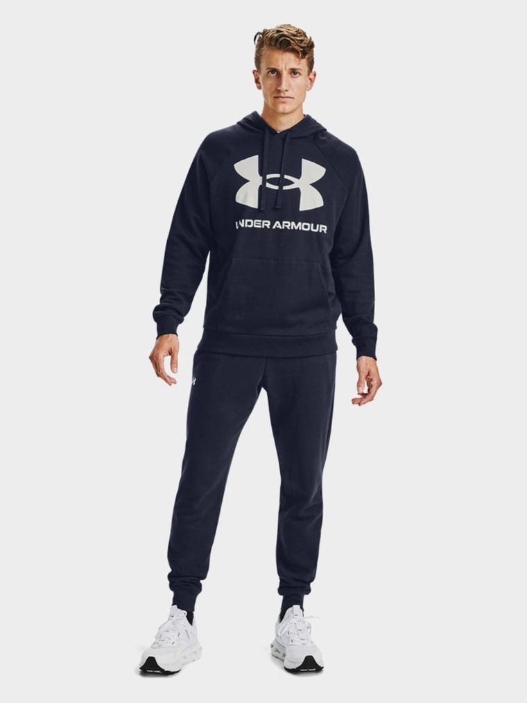 Bluza męska z kapturem, granatowa, Under Armour