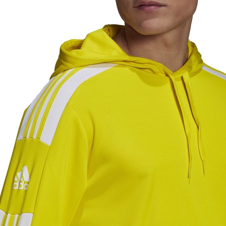 Bluza męska z kapturem, żółta, Adidas Squadra 21 Hoody