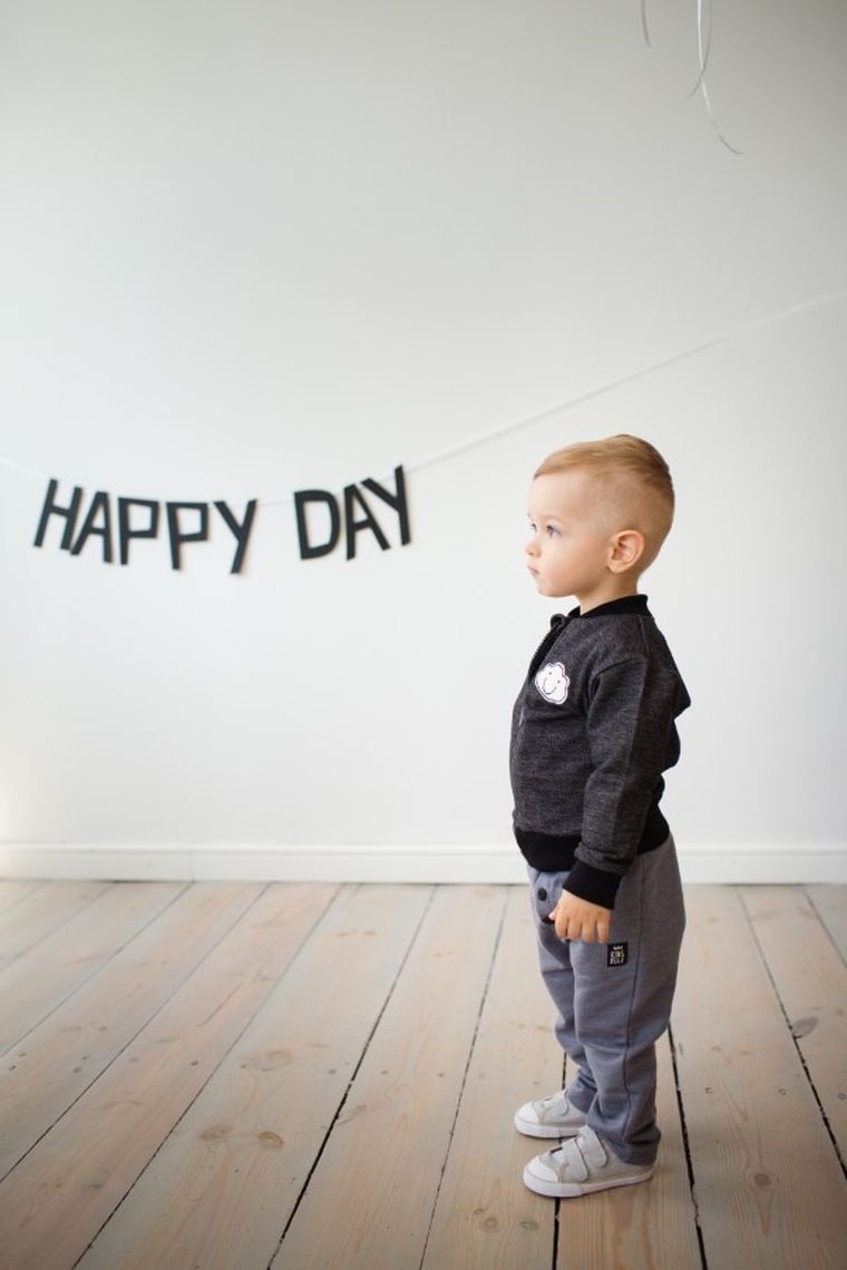 Bluza niemowlęca, rozpinana, czarna, Happy Day, Pinokio