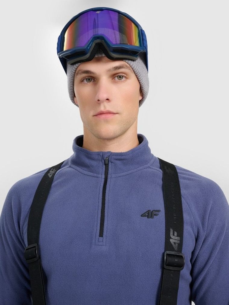 Bluza termoaktywna męska, polarowa, niebieska, 4F