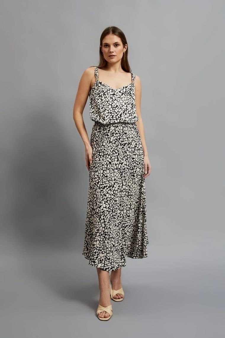 Bluzka damska na ramiączka, biała, Moodo