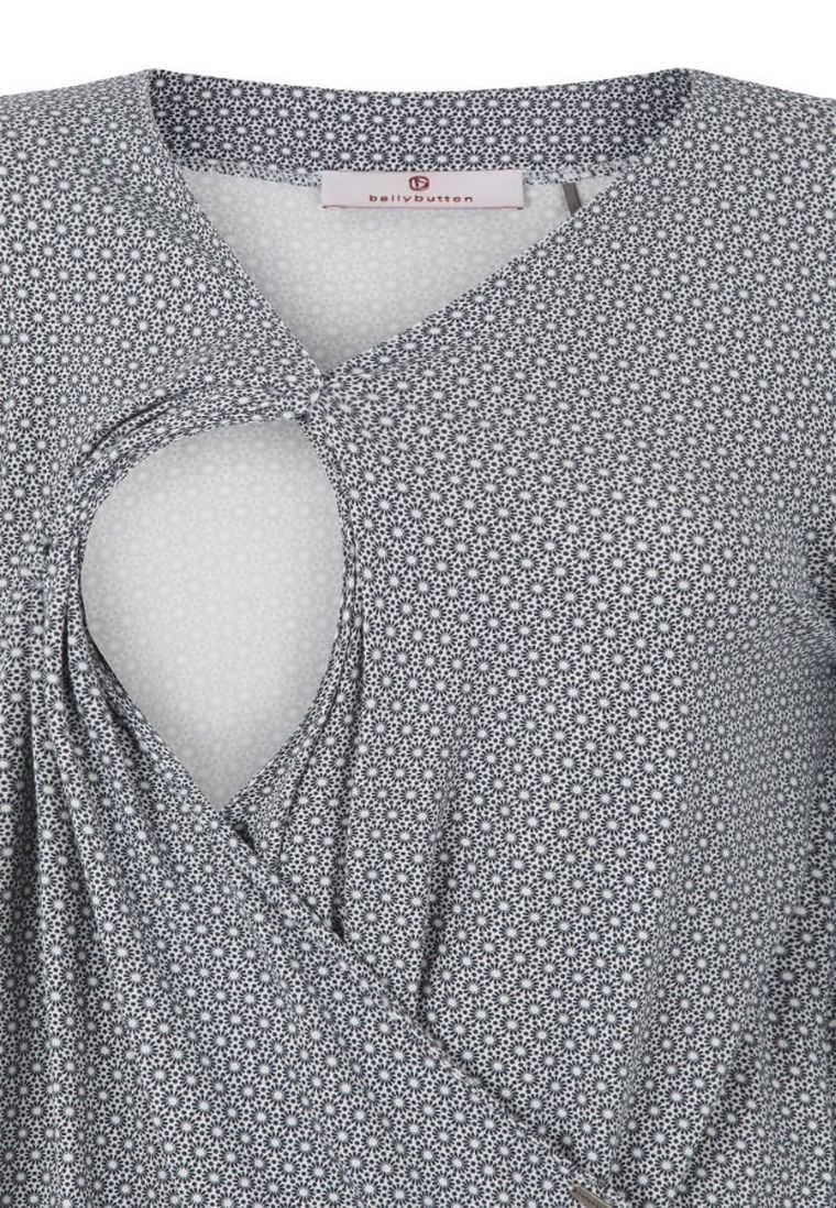 Bluzka damska z długim rękawem, ciążowa, biała, Bellybutton