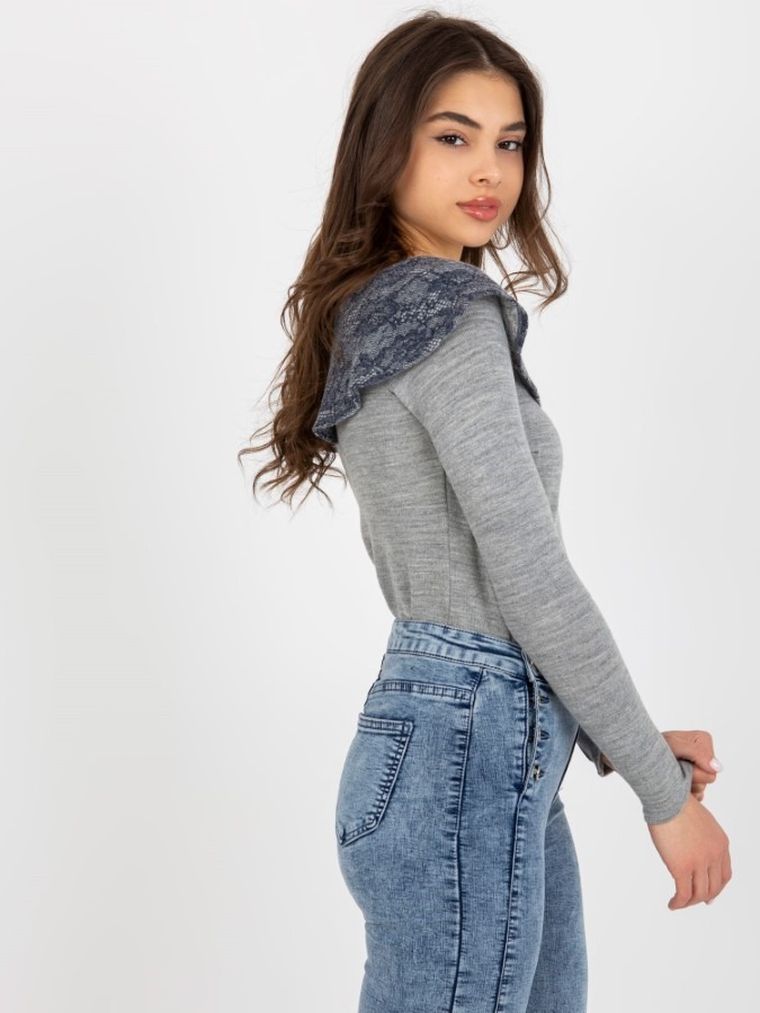 Bluzka damska z długim rękawem, mix, Lakerta