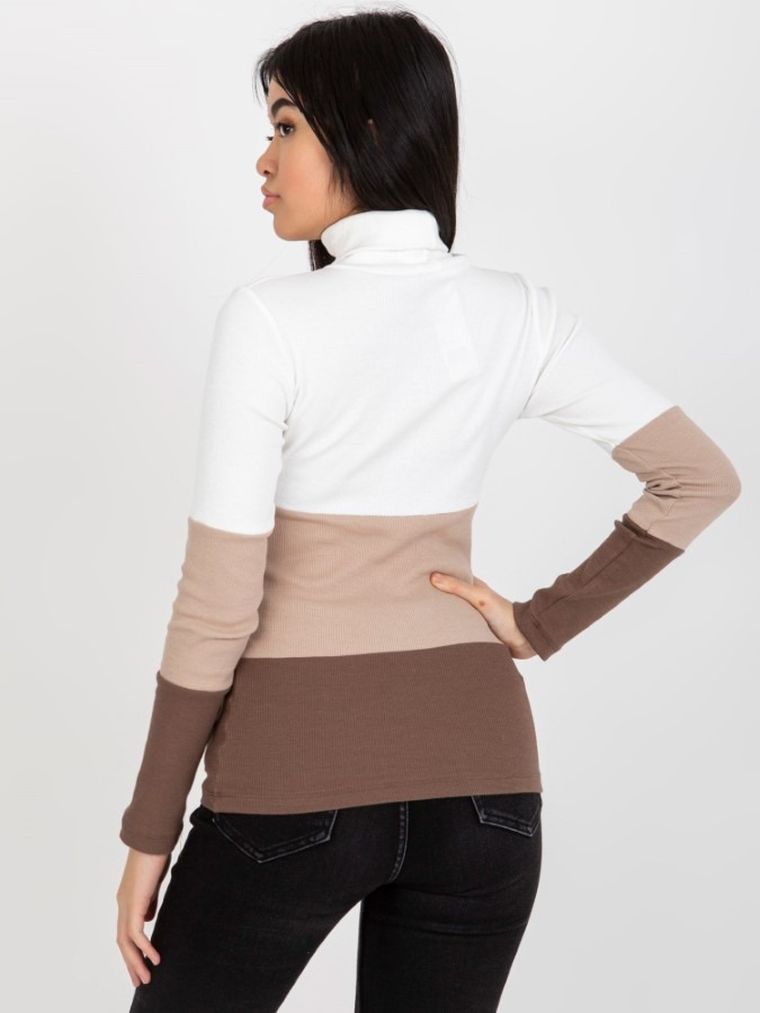 Bluzka damska z długim rękawem, mix, Rue Paris