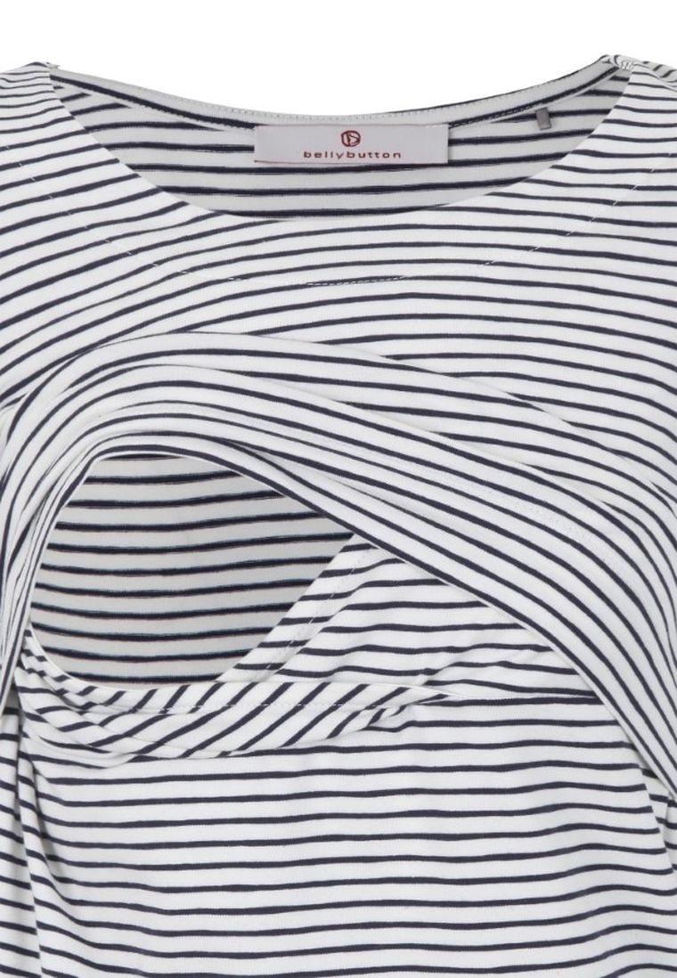 Bluzka damska z krótkim rękawem, ciążowa, biała, Bellybutton