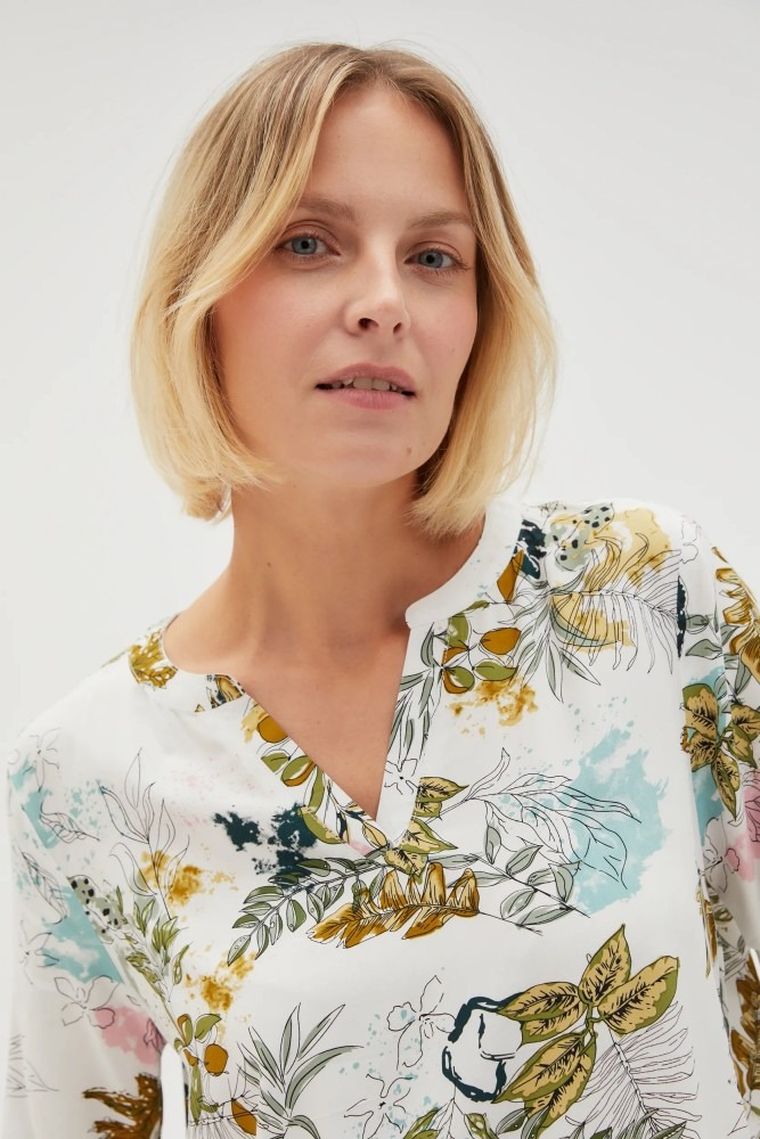 Bluzka damska z krótkim rękawem, czarna, Moodo