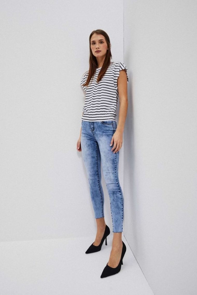 Bluzka damska z krótkim rękawem, mix, Moodo