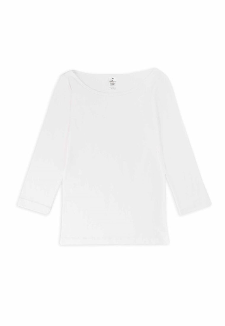 Bluzka damska z rękawem 3/4, biała, Golden Queen