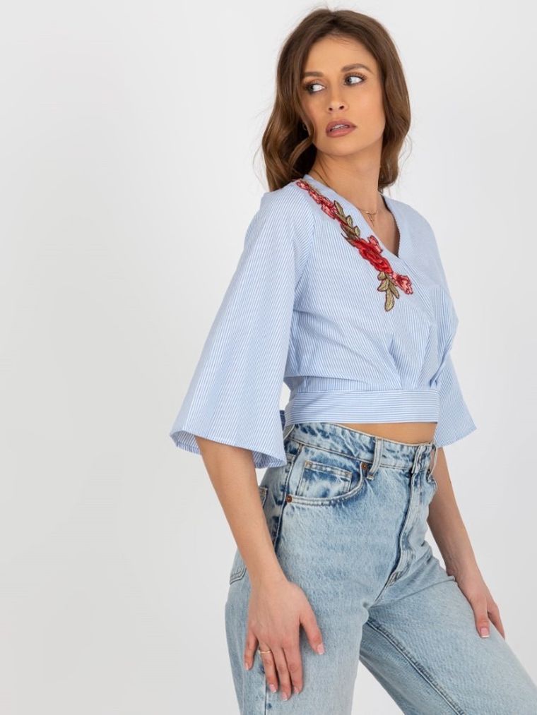 Bluzka damska z rękawem 3/4, mix, Lakerta