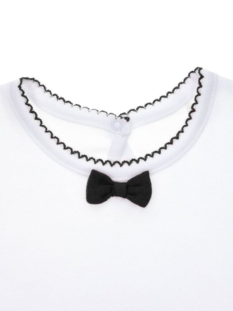 Bluzka dziewczęca z długim rękawem, biała, Nicol