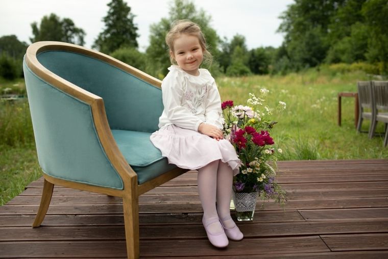 Bluzka dziewczęca z długim rękawem, ecru, Charlotte, Pinokio