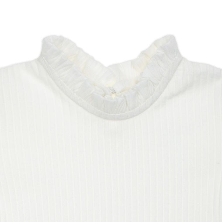 Bluzka dziewczęca z długim rękawem, ecru, Nicol