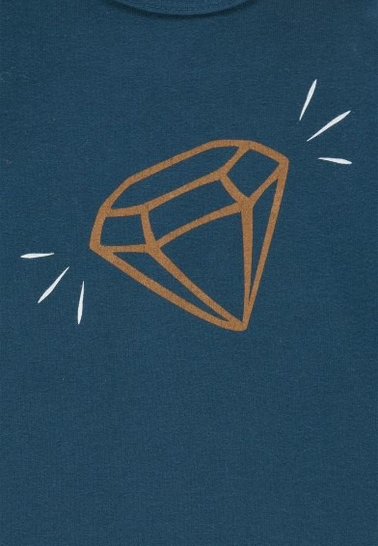 Bluzka dziewczęca z długim rękawem, niebieska, Lief