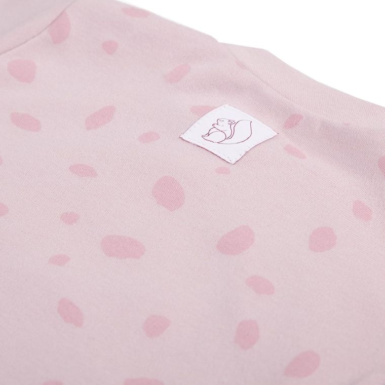 Bluzka dziewczęca z długim rękawem, różowa, Bonjour, Eevi