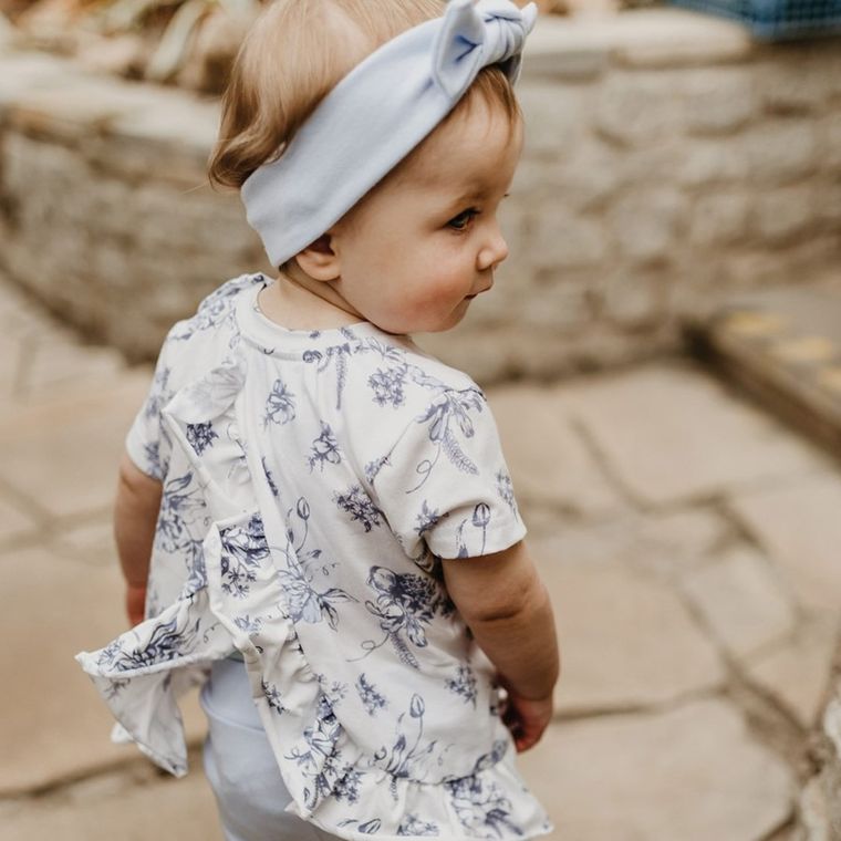 Bluzka dziewczęca z krótkim rękawem, biała, Eevi