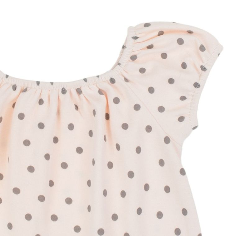 Bluzka dziewczęca z krótkim rękawem, różowa, Nicol