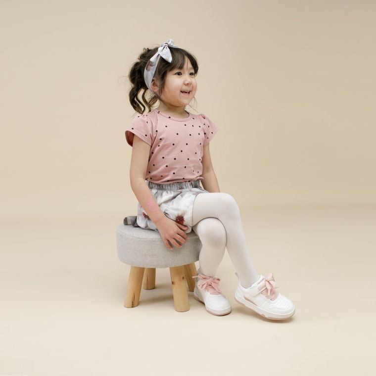 Bluzka dziewczęca z krótkim rękawem, różowa, Pinokio