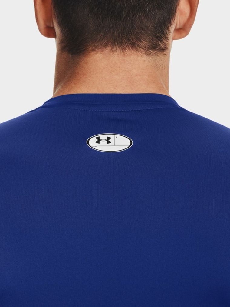 Bluzka męska z długim rękawem, niebieska, Under Armour