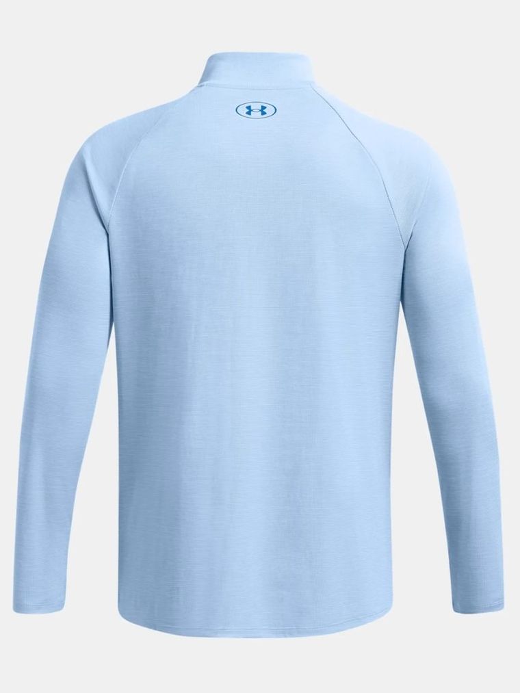 Bluzka męska z długim rękawem, niebieska, Under Armour