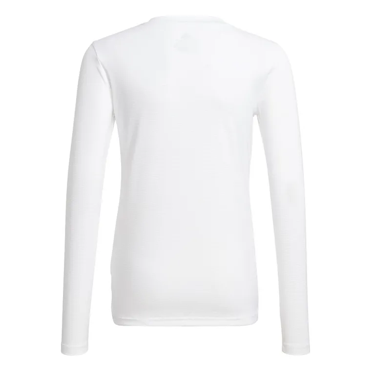 Bluzka termoaktywna chłopięca z długim rękawem, biała, Adidas