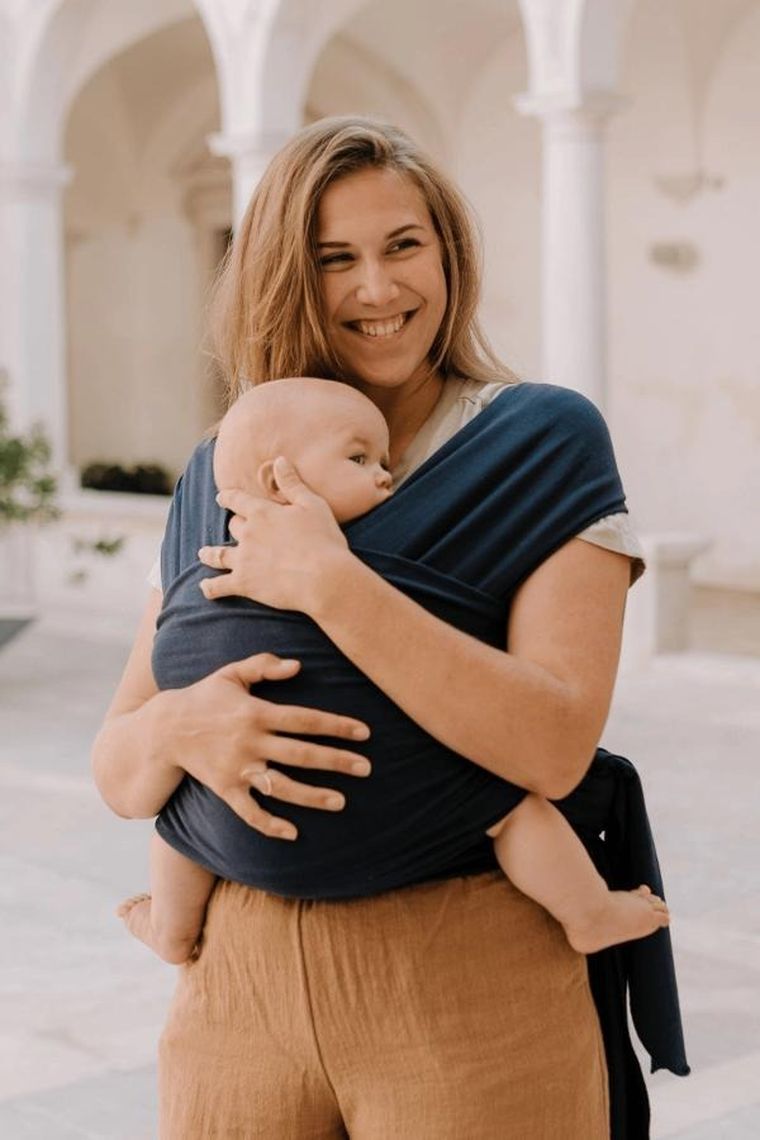 Boba, Wrap, chusta, granatowy