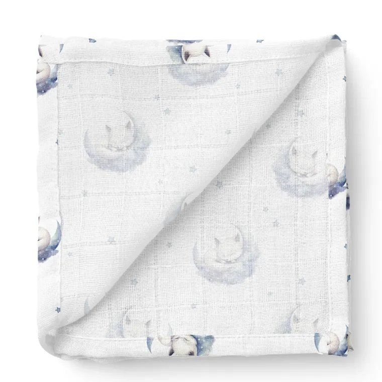 Bocioland, Liski, pieluszka bambusowa, 110-110 cm