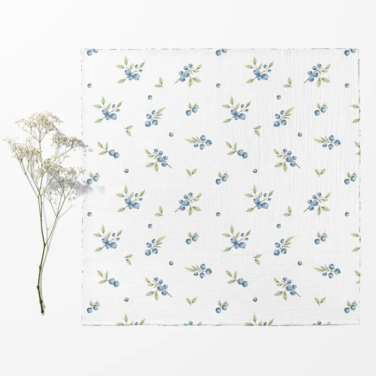 Bocioland, pieluszki muślinowe, zielony, 70-70 cm, 3 szt.