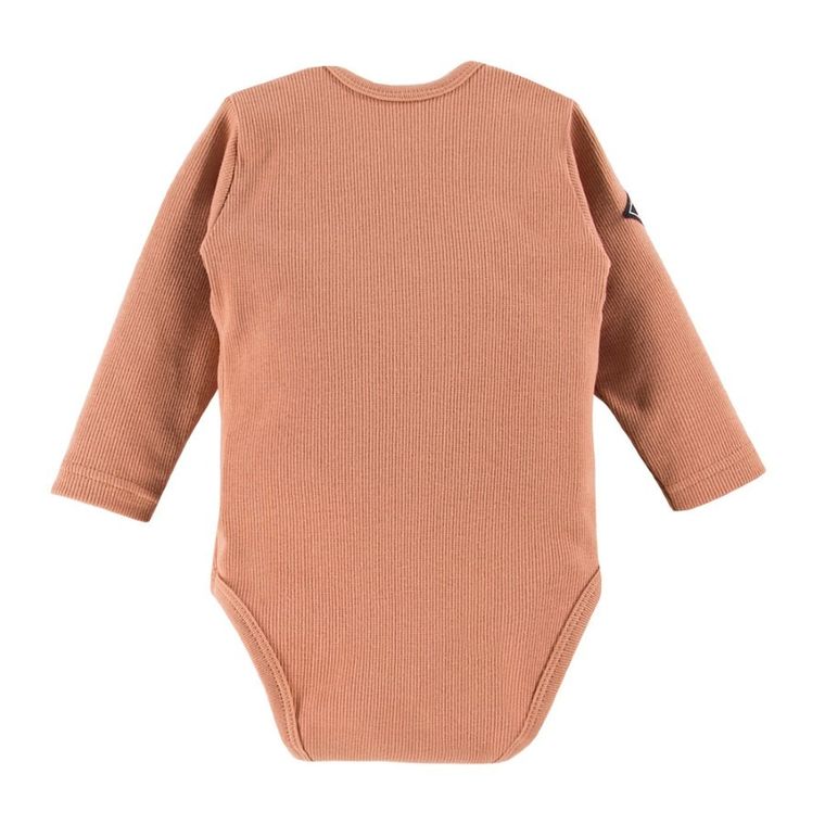 Body chłopięce z długim rękawem, brązowe, Jump, Eevi