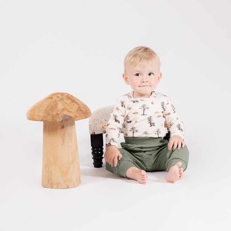 Body chłopięce z długim rękawem, ecru, Nicol