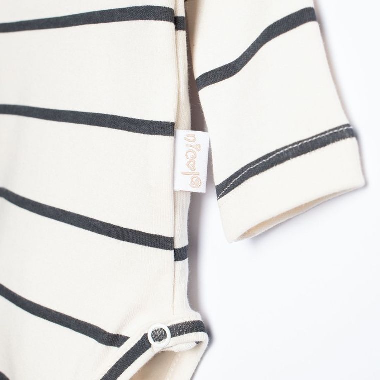 Body chłopięce z długim rękawem, ecru, Nicol