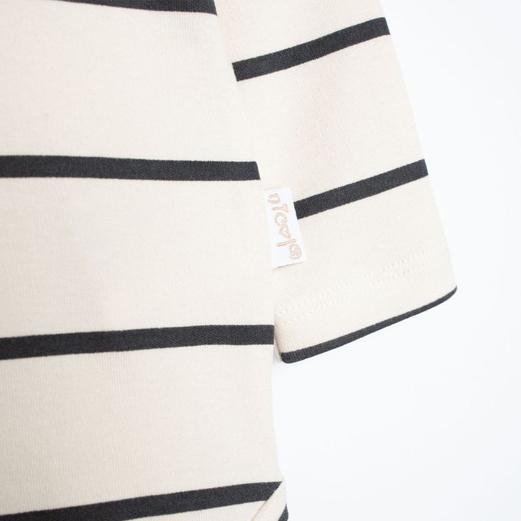 Body chłopięce z długim rękawem, ecru, Nicol