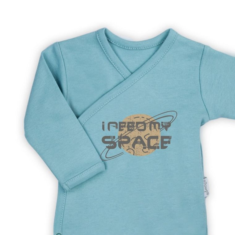 Body chłopięce z długim rękawem, miętowe, Nicol