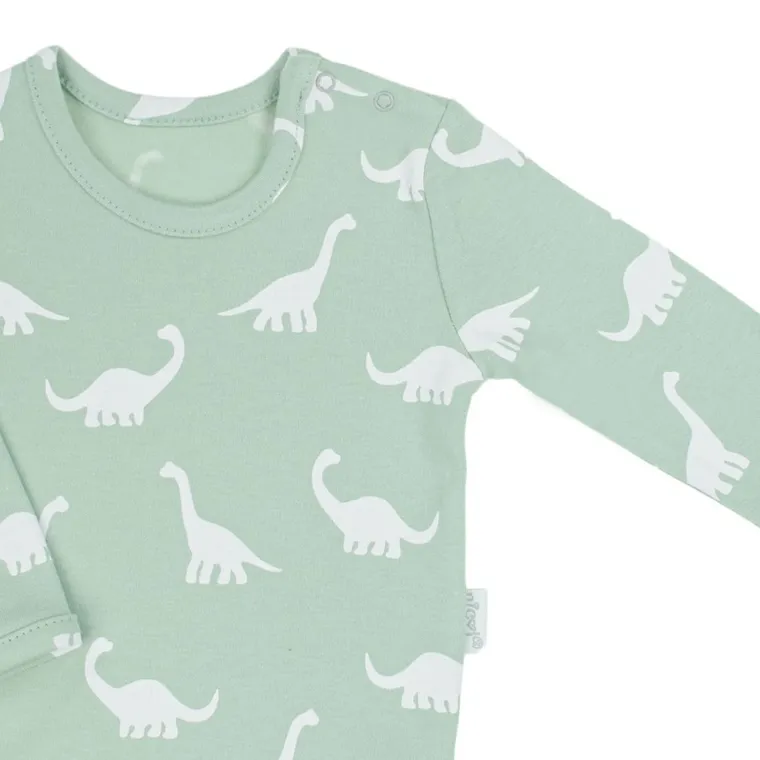Body chłopięce z długim rękawem, miętowe, Nicol
