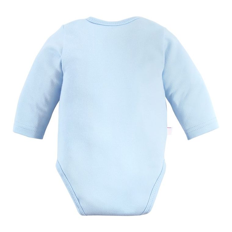 Body chłopięce z długim rękawem, niebieskie, Eevi