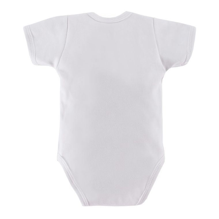 Body chłopięce z krótkim rękawem, białe, Eevi