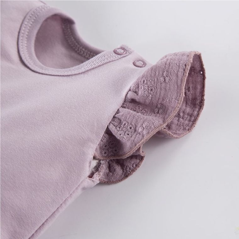 Body dziewczęce bez rękawów, fioletowe, Eevi