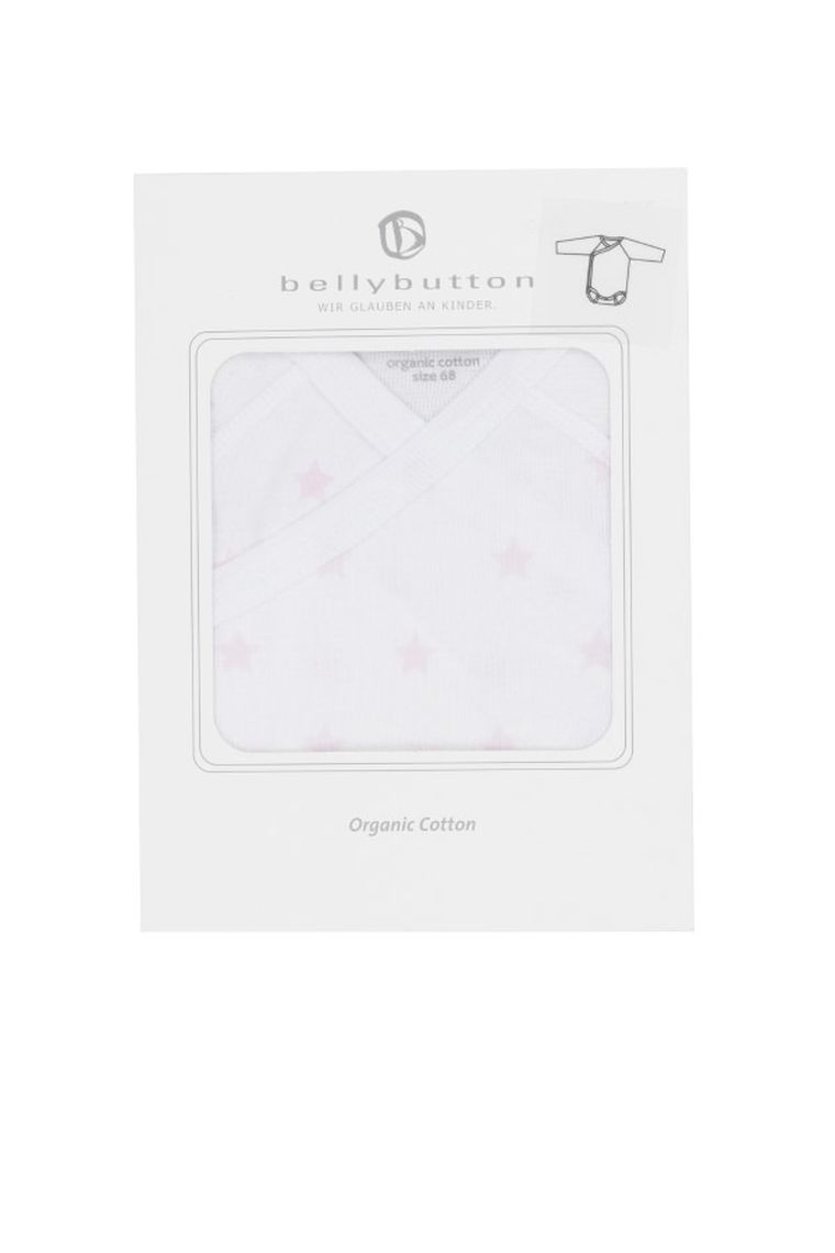 Body dziewczęce z długim rękawem, białe, Bellybutton