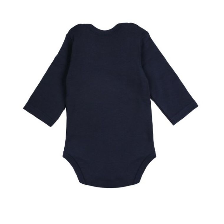 Body niemowlęce z długim rękawem, białe, granatowe, zestaw, 2 szt., Esprit