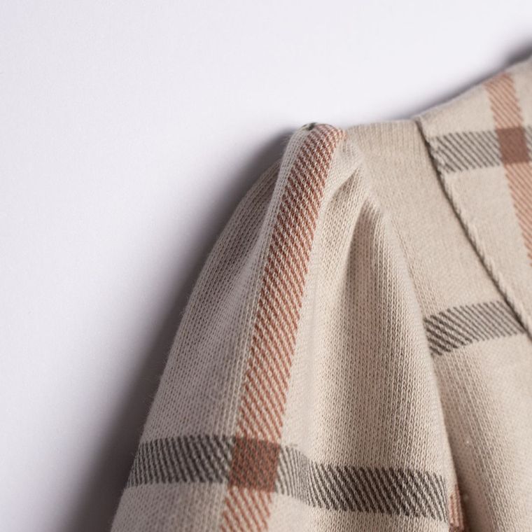 Body sukienka z długim rękawem, beżowe, Nicol