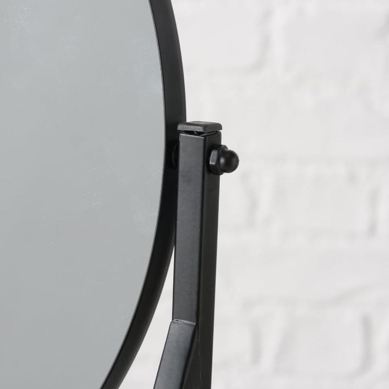 Boltze, Acapulco, okrągłe lusterko stojące z półką, 50,5 cm