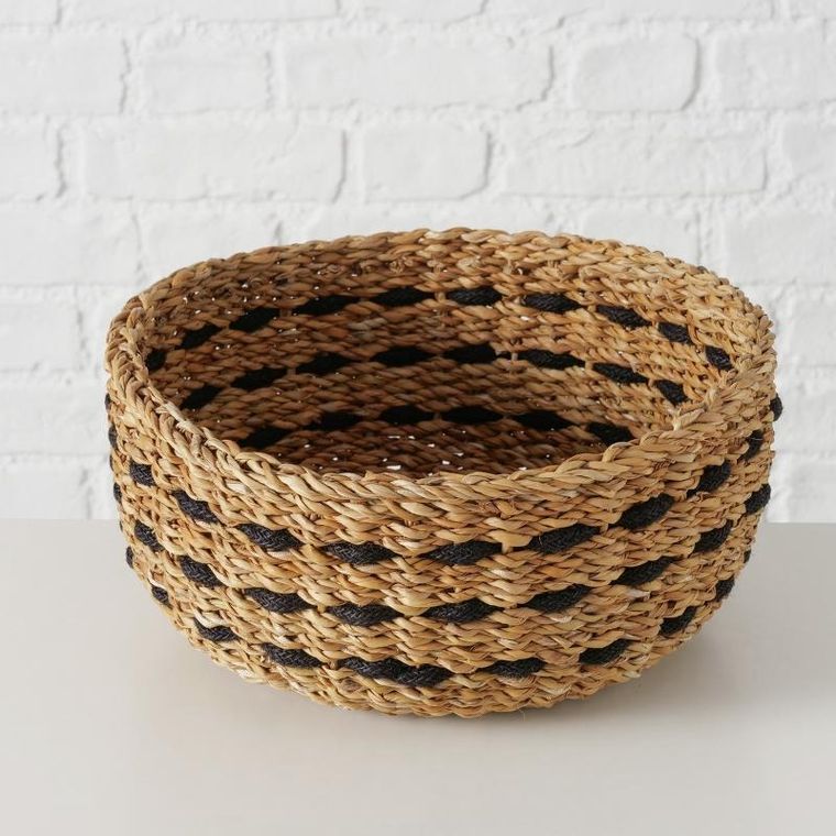 Boltze, Bokar, zestaw koszyków ozdobnych, okrągłych, 21-30 cm, 3 szt.