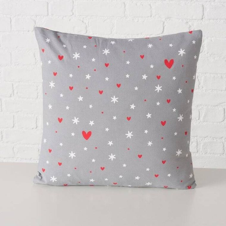 Boltze Home, Anella, ozdobna poduszka w drobny wzór, 45-45 cm