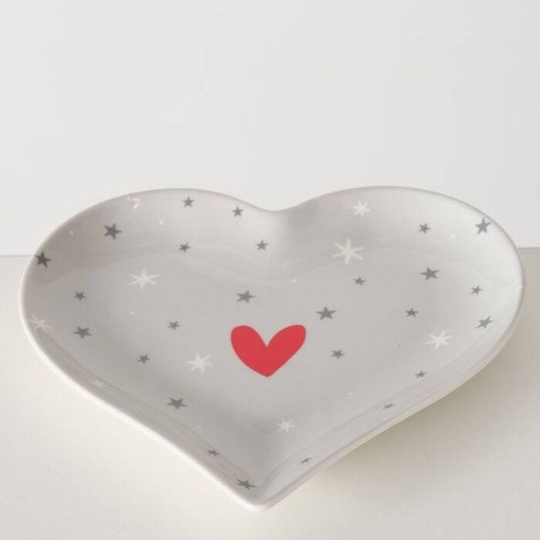 Boltze Home, Anella, półmisek ceramiczny w kształcie serca