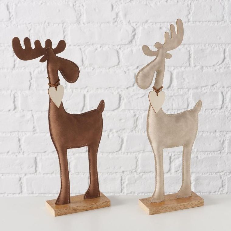 Boltze Home, Booner, figurka renifera, ręcznie robiona, 34 cm