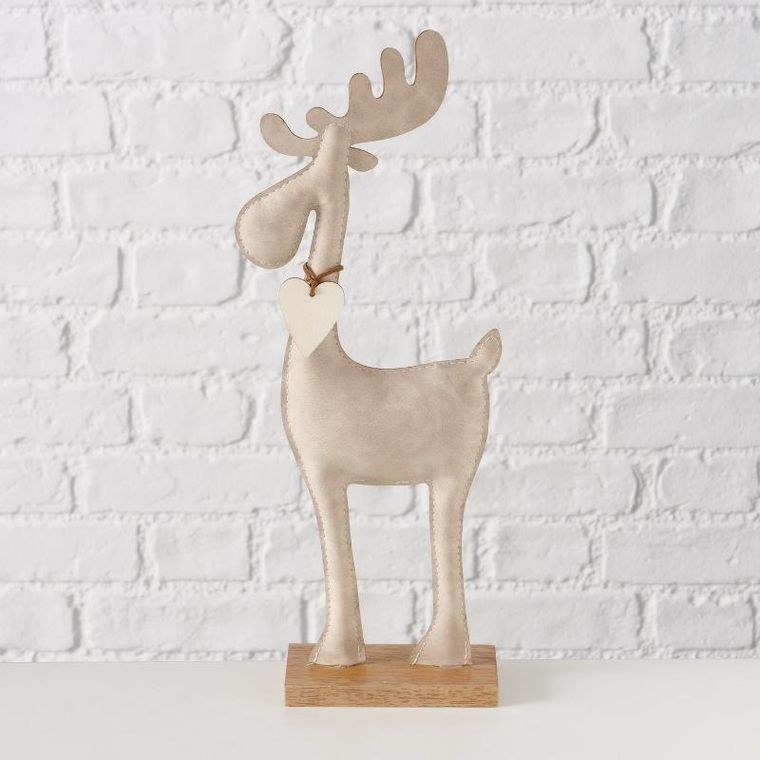 Boltze Home, Booner, figurka renifera, ręcznie robiona, 34 cm