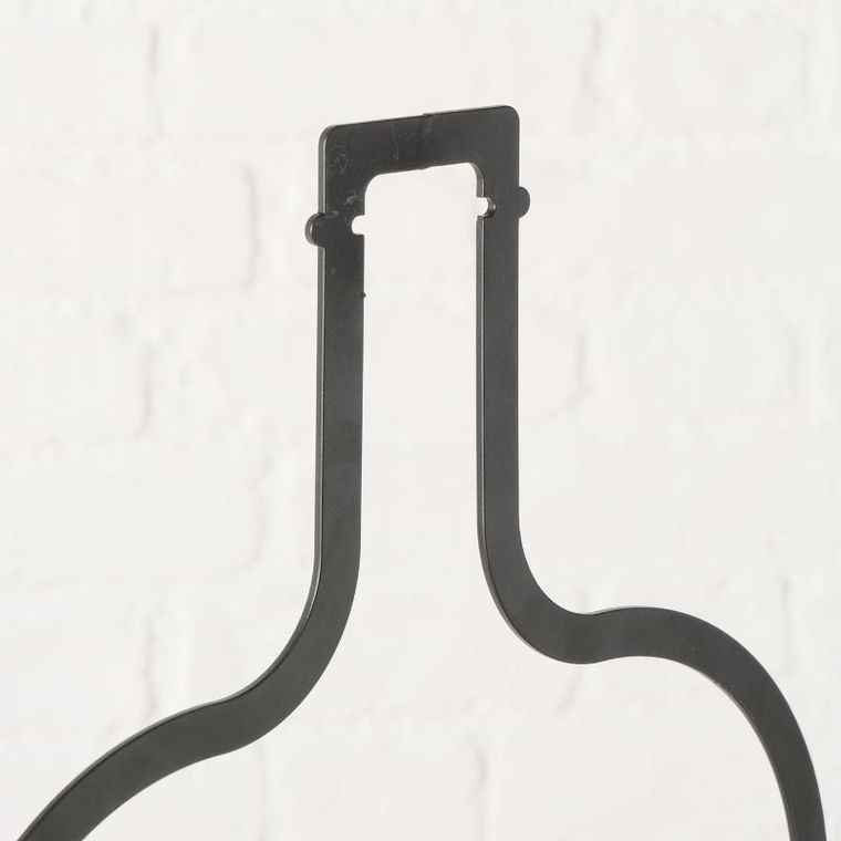 Boltze Home, Botella, stojak na wino metalowy w kształcie butelki, wys. 54,5 cm