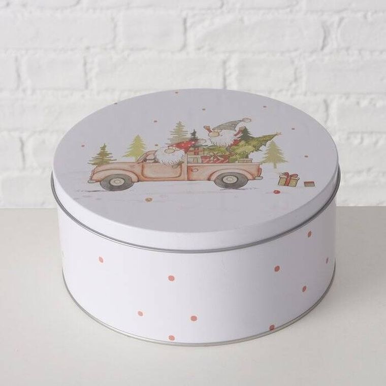 Boltze Home, Carrie, zestaw trzech puszek do przechowywania, średnica 14-20 cm