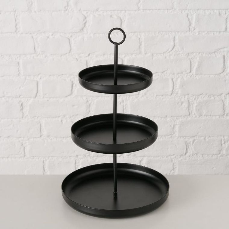 Boltze Home, Credo, metalowa patera na owoce, 3 poziomy, 32,5 cm