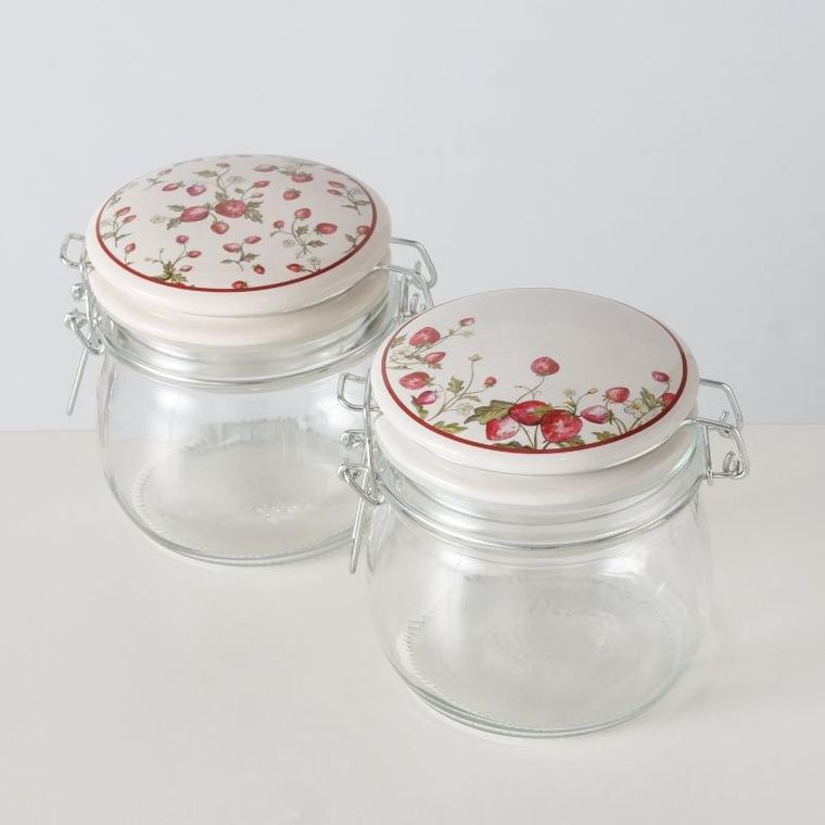 Boltze Home, Emily, słoik kuchenny dekoracyjny, z pokrywką, 450 ml